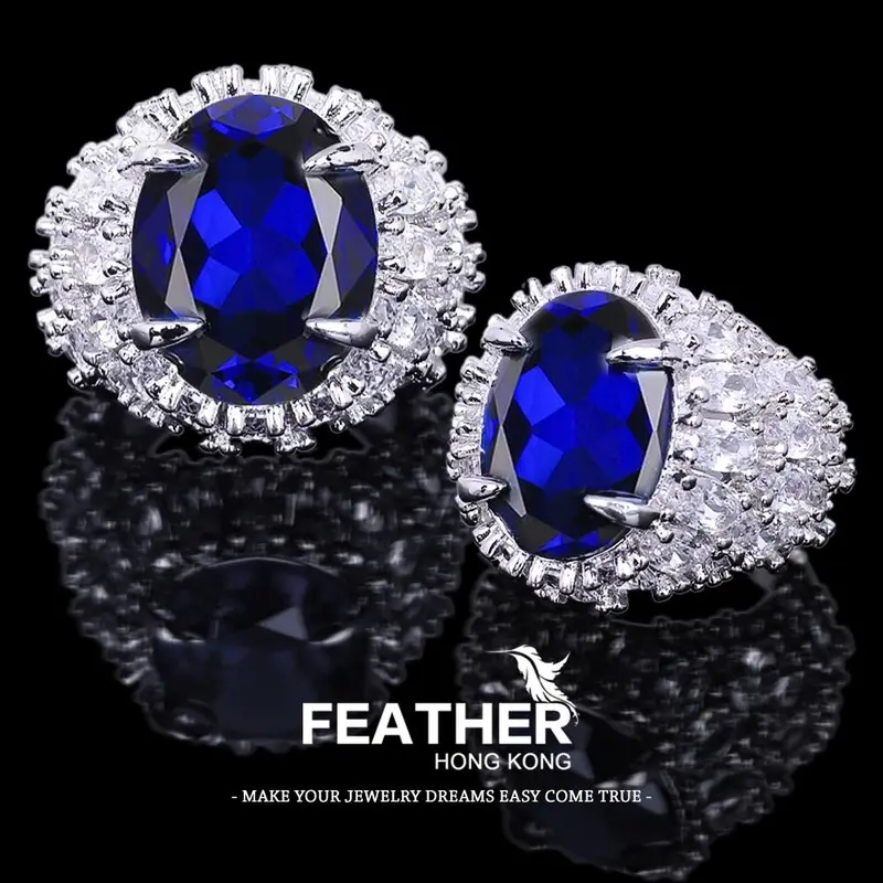 FEATHER HONGKONG - ( FREESIZE ) - KUALITAS TINGGI CUSTOM SENDIRI - CINCIN WANITA Rings 3