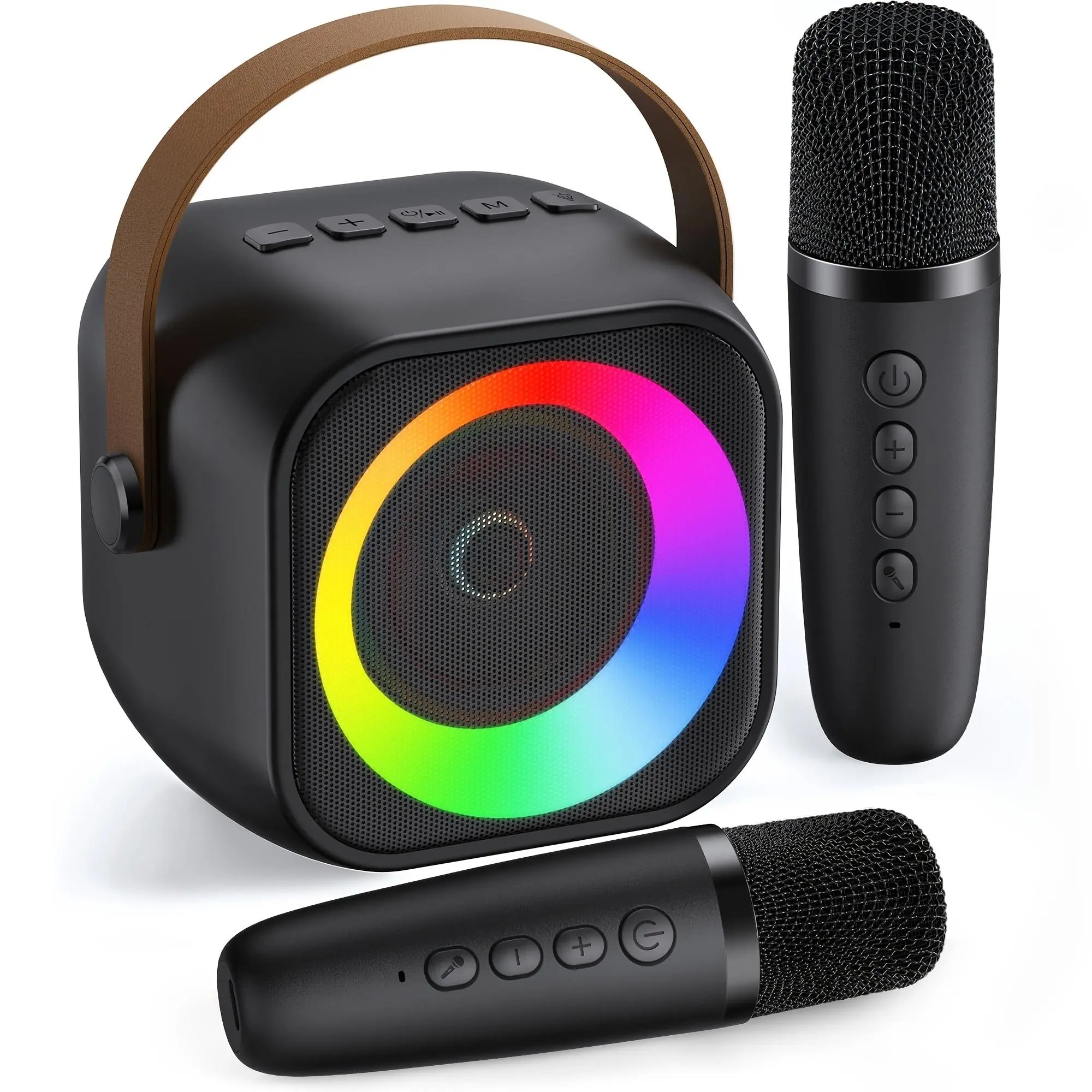 Portable Wireless Karaoke Speaker, Rechargeable Karaoke Microphone & Speaker Set, Suitable for Home Party, Outdoor Camping Use