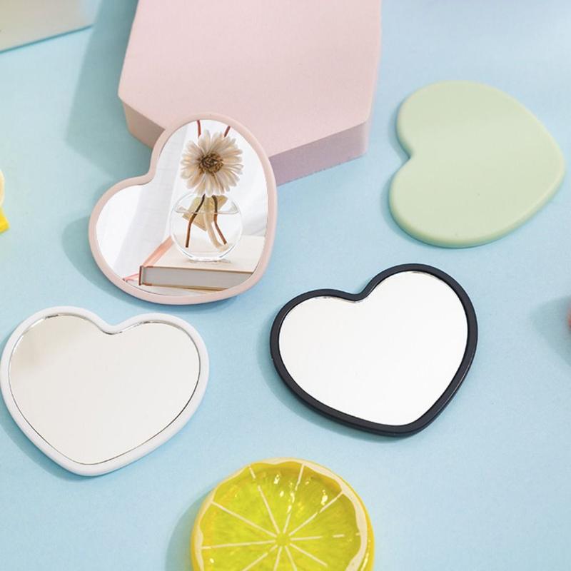Product Introduction of Modern Single-sided Heart-shaped Mirror High-definition Little Handheld Mirror Handheld Beauty Make-up Mirror Cosmetic 8