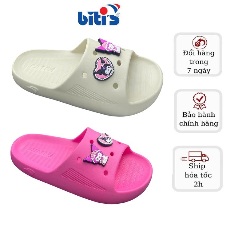 [ Hình KUROMI ] Dép Eva Phun Bé Gái Biti's BEG001800-M4 Hình KUROMI Siêu Nhẹ Đáng Yêu Cho Bé