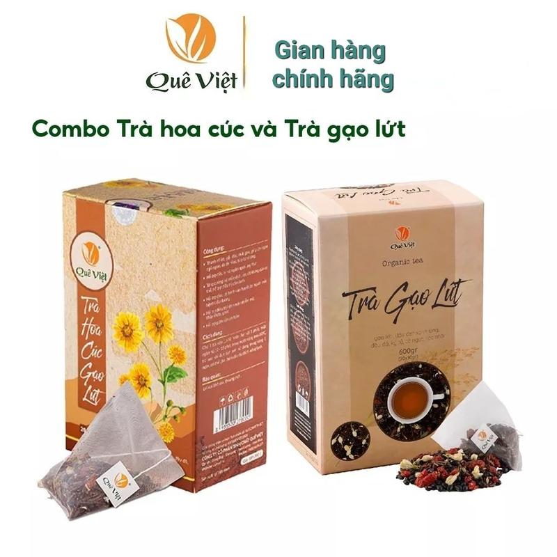 Trà Gạo Lứt + Trà Hoa Cúc  thanh lọc gan, giải độc cơ thể. Nước Trà Tea 0