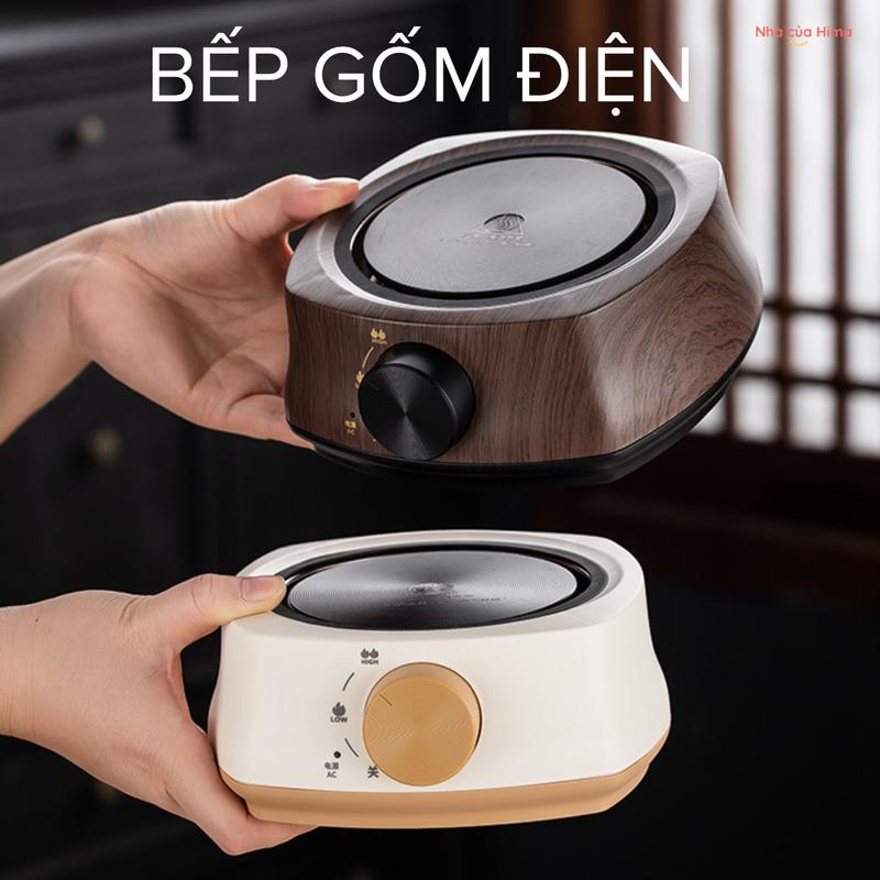 Bếp Đun nước pha trà/cafe đế điện 500W - Bếp đun trà bằng điện -  Bếp đun nước pha trà bằng điện - Bếp siêu tốc pha trà đế gốm điện mini - Bếp Gốm Điện Kiểu Mới Pha Trà Máy Làm Sữa