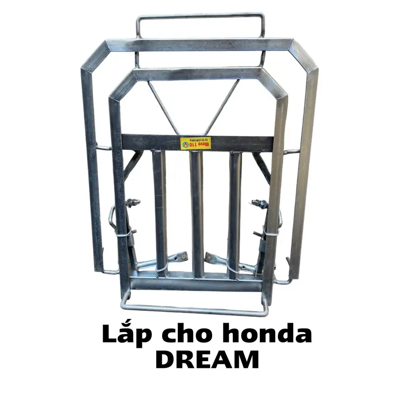 Giá xe máy liền mặt - Baga chở hàng dành cho xe WAVE và DREAM Phụ Kiện Phụ Tùng 6