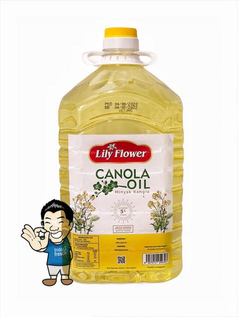 Gambar Minyak Kanola Lily Flower- Canola Oil 5 L dari IndoFresco Kota Administrasi Jakarta Barat Tokopedia