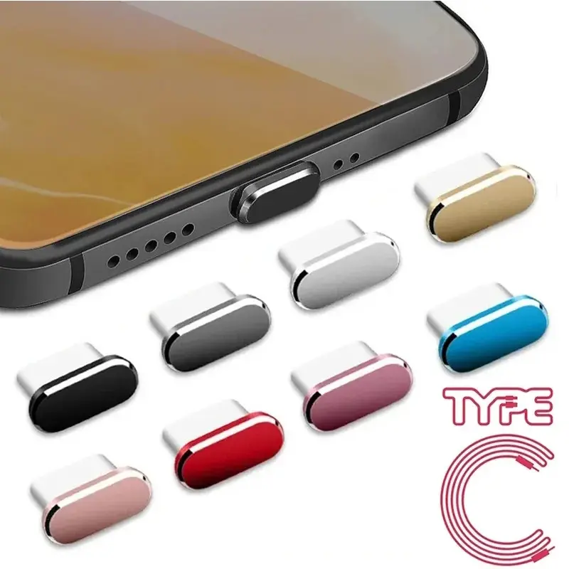 Phích Cắm Chống Bụi Loại C, Nắp Bảo Vệ Cổng Sạc USB, Nắp Phích Cắm Chống Bụi, Cho Điện Thoại Samsung Huawei Xiaomi, Nắp Phích Cắm Chống Bụi