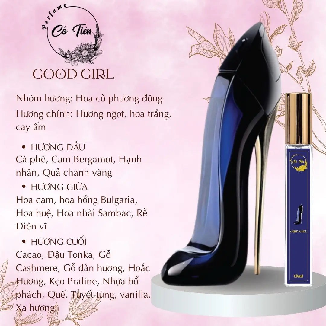 NƯỚC HOA NỮ Gooddd Girl - Ngọt ngào, quyến rũ Nước hoa chiết- 10ml . Perfume . N 37