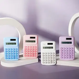 TOPER Calculator Mini Pocket 8 Digits Kalkulator Kecil Saku Warna Lucu Macaroon Soft Pastel Estetik Aesthetic