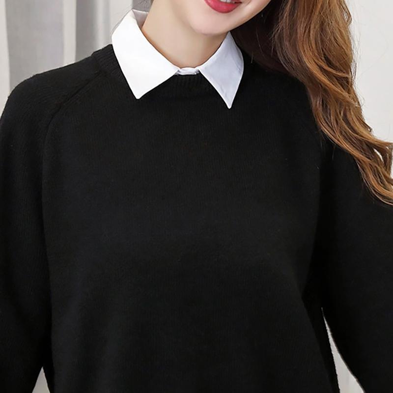 Product Introduction of Fake Collar For Shirt Detachable Collars Solid Shirt Lapel Blouse Top Men Women Black White Clothes Shirt Accessories DropShip 24