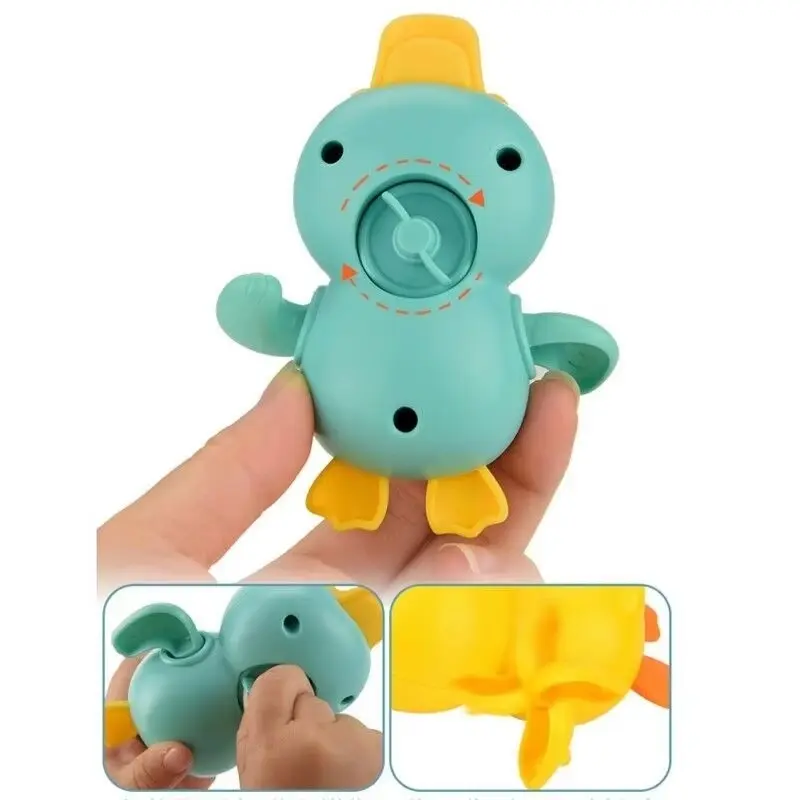 Mainan Wind UP DUCK bebek putar / mainan mandi bayi bebek renang putar 5