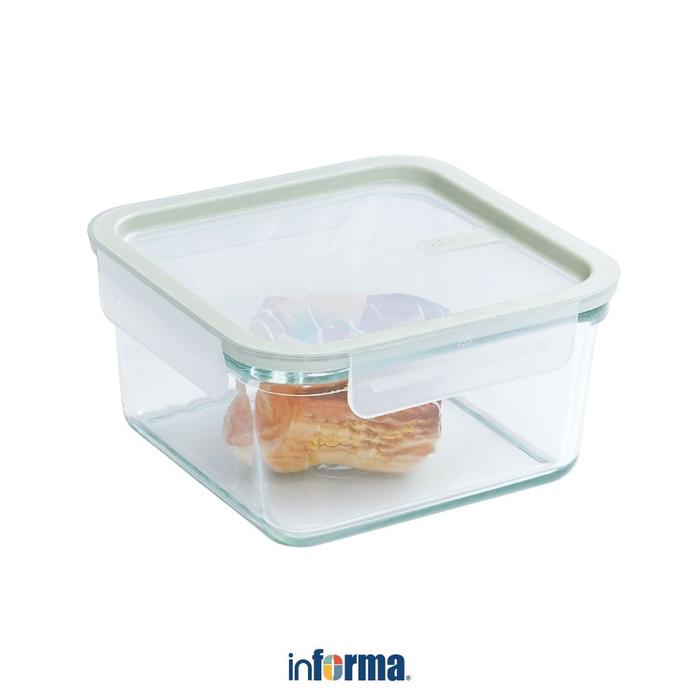 Gambar Informa Glasslock 1.05 ltr Sens Wadah Makanan Square Bekal Penyimpanan Makanan Kulkas Freezer Microwave Oven dari Informa Indonesia Kota Administrasi Jakarta Utara Tokopedia