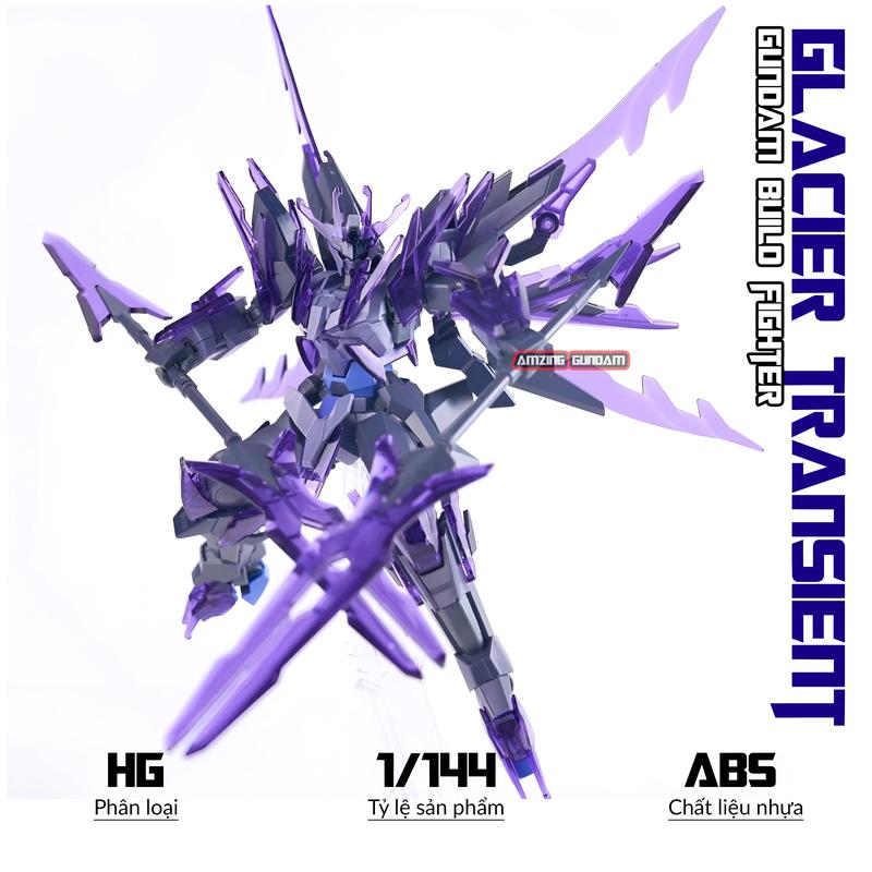 Mô hình Lắp ráp HG Glacier Transient, 1/144 Gundam, Đồ chơi xếp hình Mecha, Bộ Lắp Ráp Toy Tháo Lắp