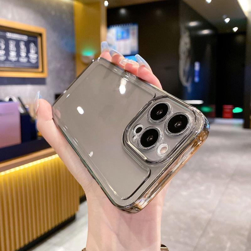 Product Introduction of Suitable for Apple 14promax transparent mobile phone case iphone16tpu anti-fall 15 space all-inclusive 13 protective cover 9