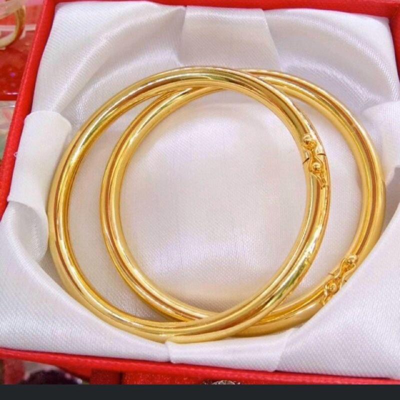 Vòng tay nữ khoá gài mạ vàng 24k lắc tay nư V224k