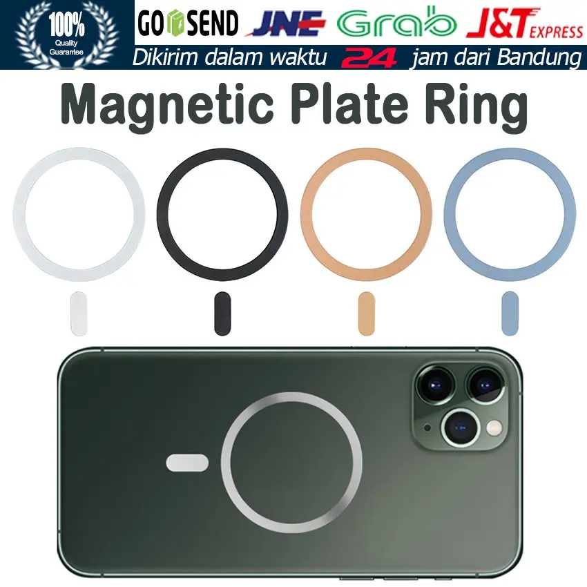 Magnetic Magsafe Wireless Ring Adapter Sticker Untnk fits for iphone8-11 Sangat Tipis Dan Ringan
