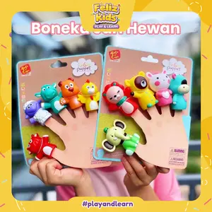 [FELIZKIDS] [FK464] Boneka Jari isi 5 PCS Mainan Finger Family Puppet Puppet Tangan Boneka Tangan Finger Bahan Full Karet