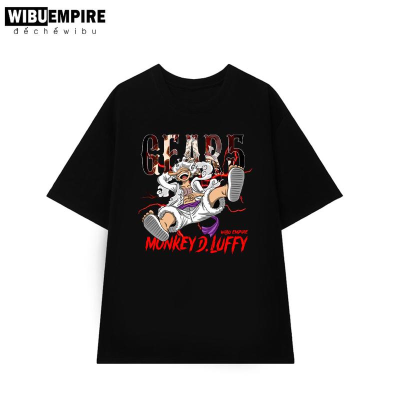 WIBU EMPIRE | Áo Thun Form Rộng Monkey D Luffy ''Luffy Nika'' Gear Fifth | Anime One Piece - Áo Phông Unisex