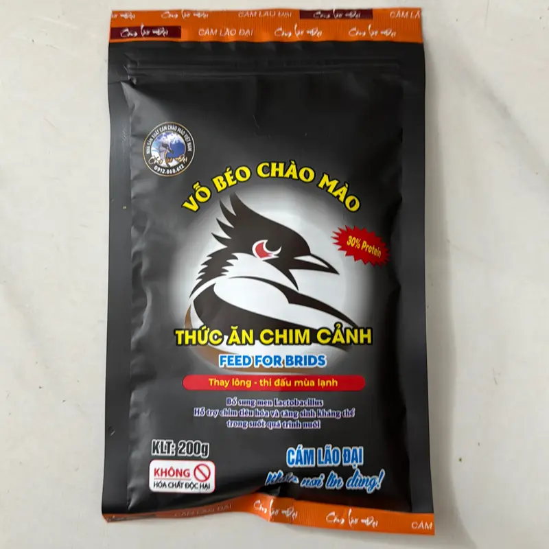 3 Gói Cám Thức Ăn Cho Chim Chào Mào Vỗ Béo Lão Đại Thay Lông Và Thi Đấu Thương Hiệu Lão Đại 4