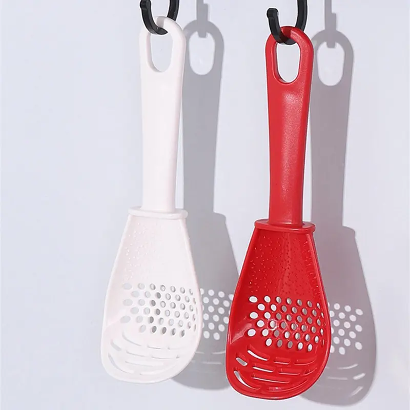 Muỗng Xới Cơm, Chất Liệu Thép Không Gỉ, Kích Thước Lớn, Thích Hợp Cho Súp Và Cơm, Muỗng Phục Vụ, Có Bộ Lọc PP, Đa Chức Năng, Muỗng Tách Cơm Chống Dính, Cho Nhà Bếp Và Gia Đình 5