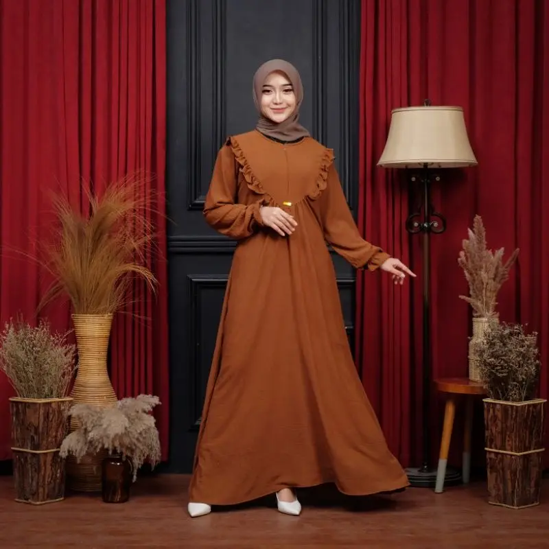 GAMIS SAMIRA TERBARU BAHAN CRINKLE Airflow 5