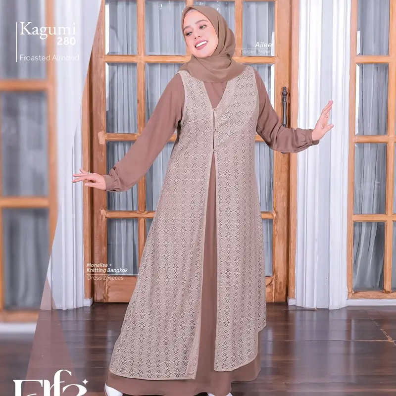 Ethica Elfa 279 Sarimbit Keluarga 2023 Froasted Almond Katun 1