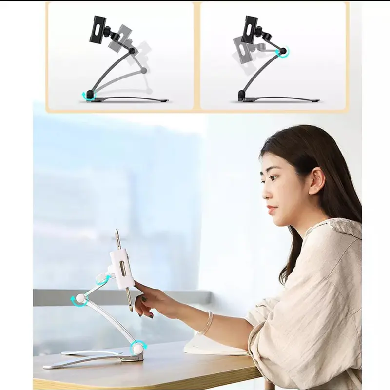 2 IN 1 Kitchen Desktop Tablet Stand Wall Mount Ipad Holder 3