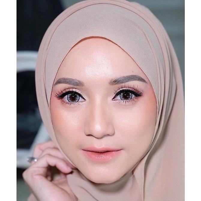 Softlens 16mm Wedding Ice Grey Motif Korea Bisa Minus Normal Free Lens Case Monthly Replace Trendy 2