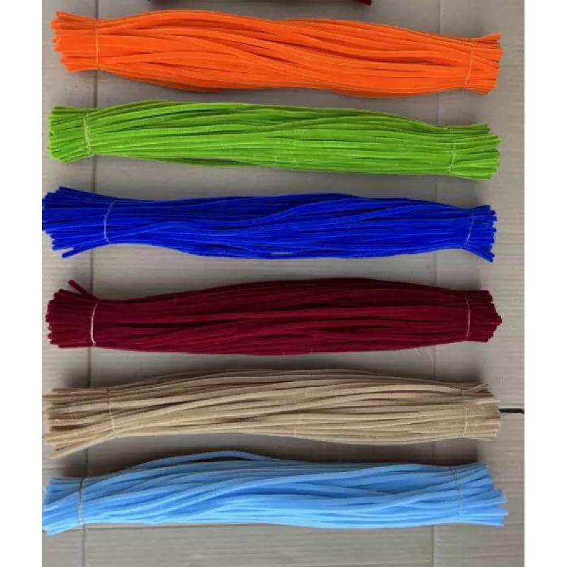 Kẽm nhung dài 60cm ĐẶC BIỆT sợi 7mm màu đẹp - S0610 kẽm nhung handmade DIY 4