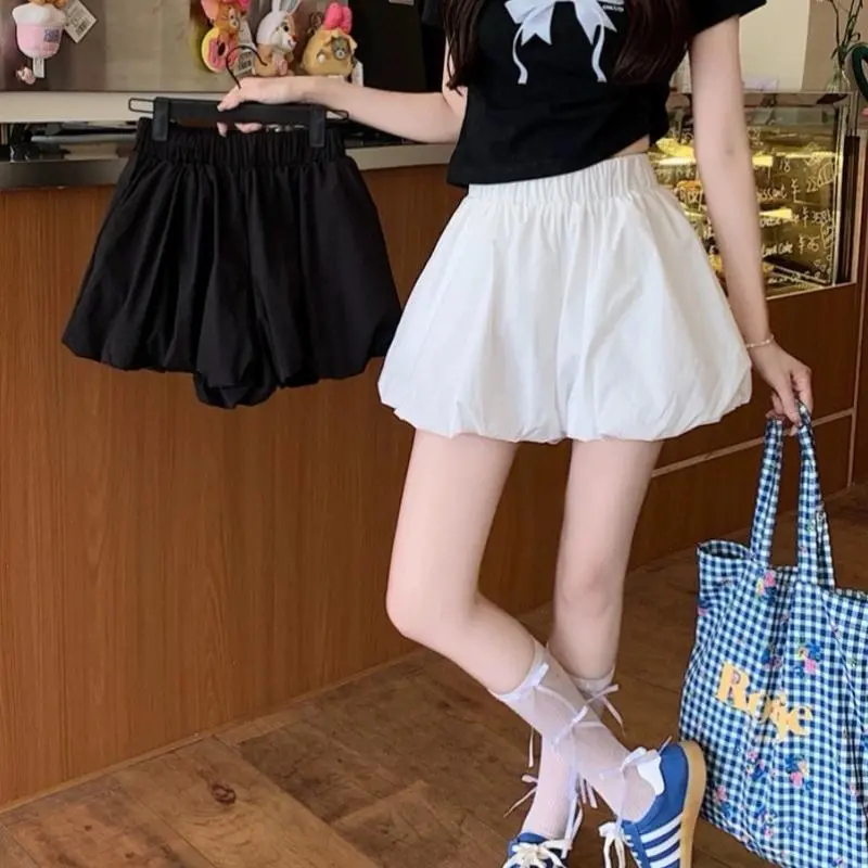 Quần đùi nữ bí phồng, Quần Short nữ dáng bí chất voan đẹp mềm mặc xinh - Seventeen 1