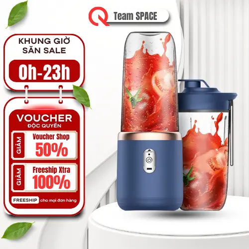 [HÀNG XẢ]Máy Xay Sinh Tố Chigo 2 Cối 400ml Nhỏ Gọn Tiện Lợi Dễ Sử Dụng Mang Theo Bên Mình