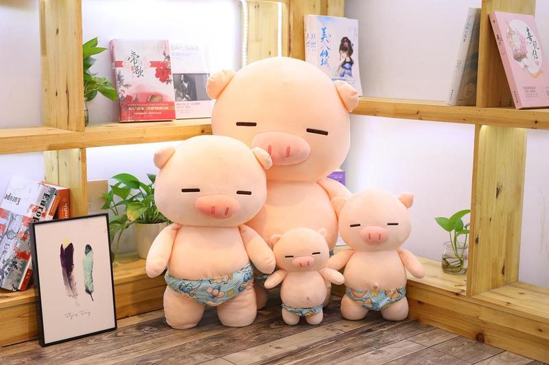 Product Introduction of {Ricky toy} Gấu Bông Heo Mặc Quần Chip Siêu Bựa (25cm---70cm) - Thú Bông Heo Mặc Quần Sịp Hài Hước Vải Miniso Siêu Mịn Thú Nhồi Bông Đồ Chơi 6