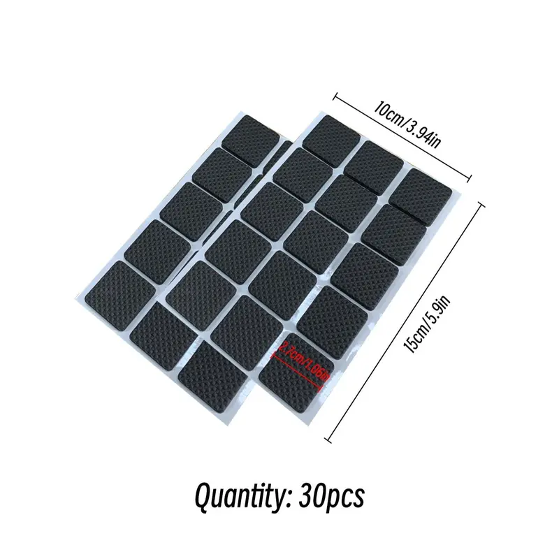Anti-slip Cabinet Foot Mat, Self Adhesive Table Chair Foot Pad, Furniture Floor Protection Mat 2