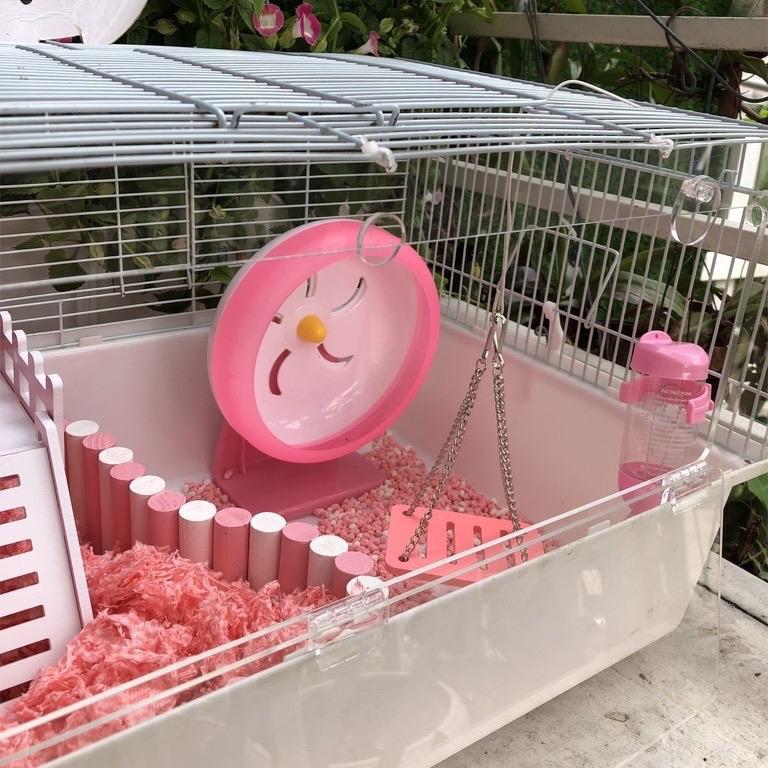 Đế Wheel Nhựa, đế bình nước cho hamster, sóc, bọ, nhím, thú nhỏ 1