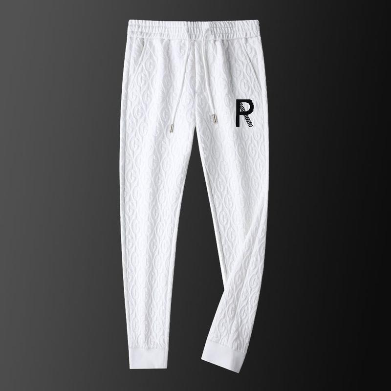 Product Introduction of Casual Men's Suit Autumn Winter Jacket Men's Light Luxury Printed Ins Fashion Sports Pants Two-piece Set Trendy Parent 22