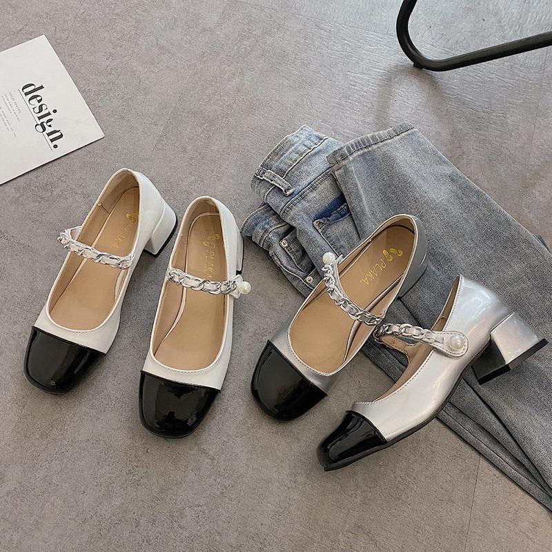Product Introduction of HQS11 Marry Jane Shoes Wanita Import - Marry Jane Heels Cewek Panjang Tinggi 13