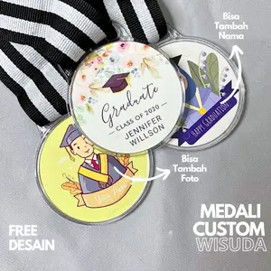 Medali Custom Hadiah Wisuda - Medali Best Wisudawan Terbaik Custom - Hadiah Wisuda Pacar Custom - Gift Custom Boyfriend - Edisi Spesial Medali Custom Wisuda - Custom Gordon Wisuda Bisa Cod - Gordon Gift Box Custom - Gitf Box Medali Wisuda