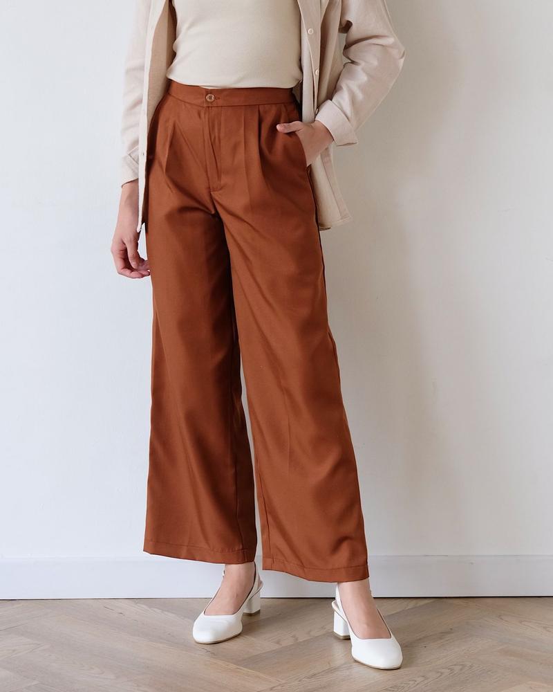 Product Introduction of Flowy Pants | ATKEY Official - Celana Panjang Wanita Polyester 1