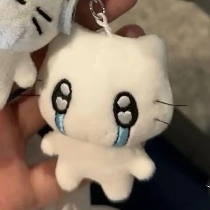 Bộ Tai Nghe Dễ Thương, Móc Chìa Khóa Cặp Đôi Mèo Con, Búp Bê Mèo Khóc Mini, Móc Khóa Nhồi Bông, Chó Hoạt Hình Và Mặt Dây Chuyền Túi Ong, Thích Hợp Để Đồ Trang Trí Ba Lô 4