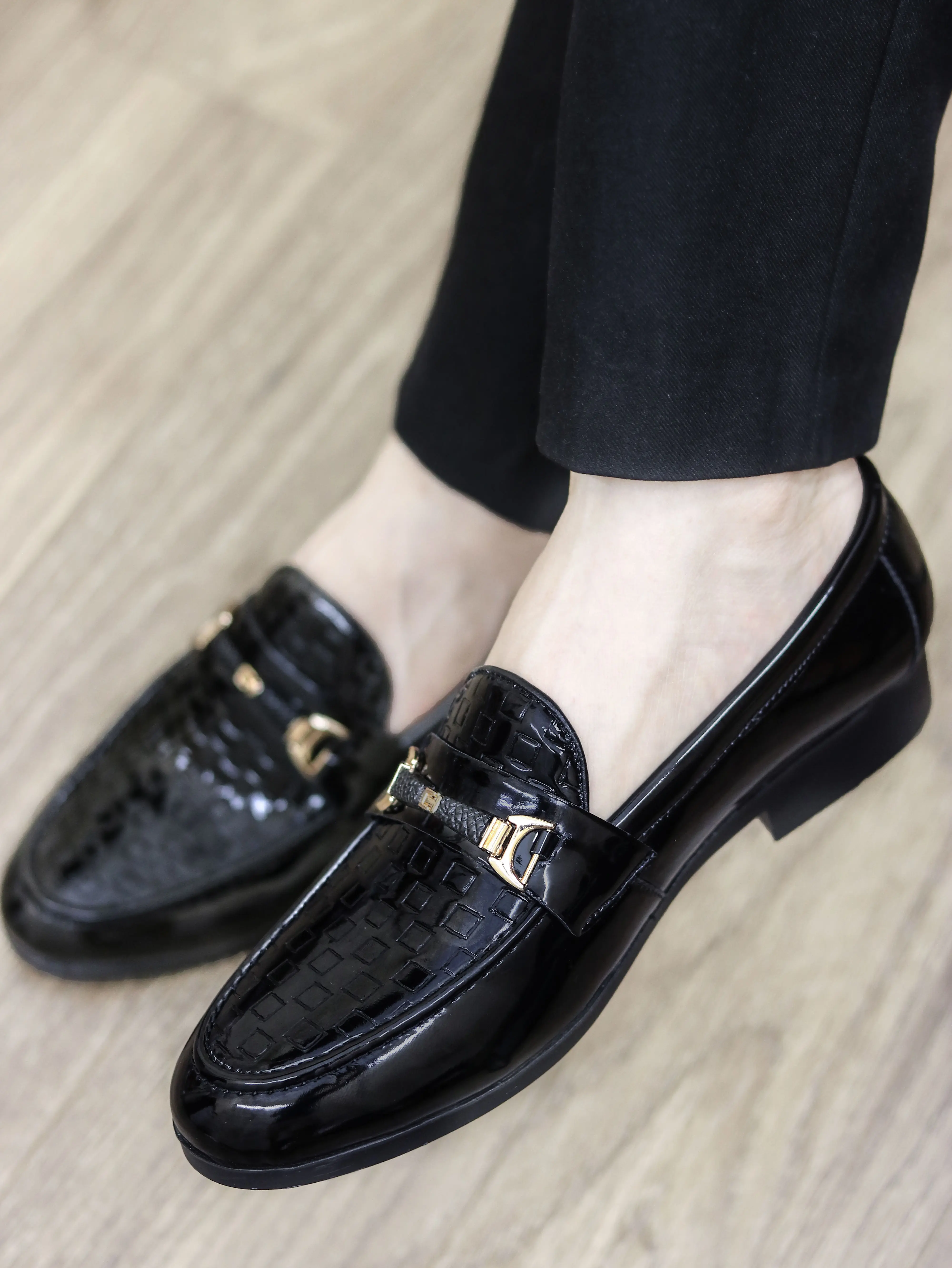 Shoes Nam-Giày Lười Nam Da Bóng-L157-Giày Da Nam Kiểu Hàn Quốc-Giày Nam Công Sở Đế Khâu Chắc Chắn-Hàng Việt Nam