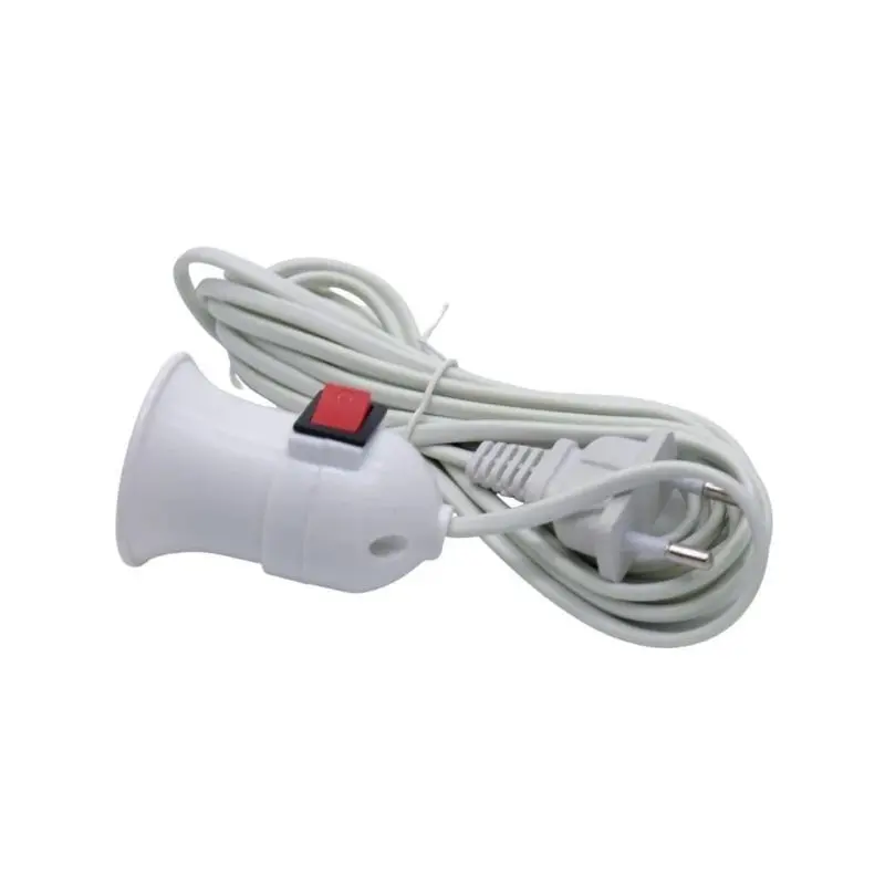 [ HAPPY GUBUK ] Fitting Bola Lampu Gantung + Saklar On Off + Kabel 4 Meter