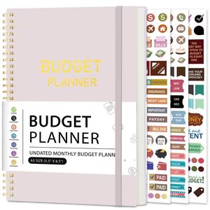 Monthly Budget Planner, Multicolor A5 Budget Planner Expense Tracker Notebook, Account Book for Finances Manage Money Saving Office Dormitory Travel School