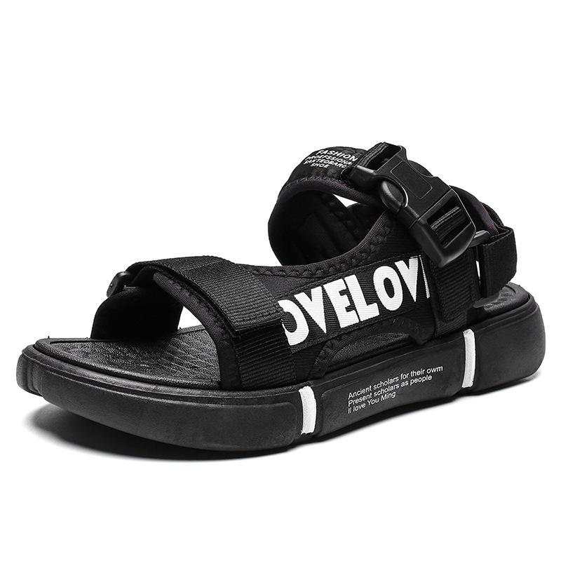 Dép sandal nam nữ học sinh chữ LOVE cao cấp thời trang ulzzang Hàn Quốc đi cực đầm chân chắc trắn chống trơn trượt tốt giá rẻ [Giày Dép TH] TH-06 Đế Bằng DéP