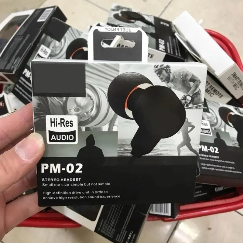 Earphone Headset BIG BASS PM-02 SUPER BASS SUARA JERNIH Earphone stereo handsfree henset earphone earplug 1