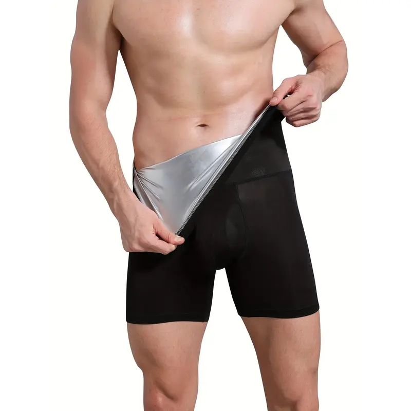 Men's High Waist Shapewear Shorts, Compression Body Shaper, Tummy Control Slimming Bodysuit 1