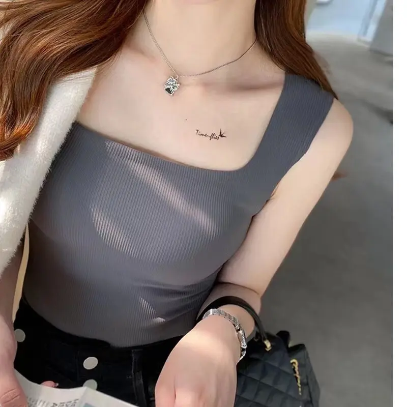 Áo 2 dây Su Tăm bản to có lót