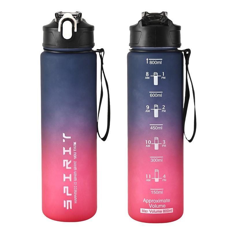 Product Introduction of Bình Nước Thể Thao, Dung Tích Lớn 800ml / 28oz, Chống Rò Rỉ, Cốc Nhựa Đầy Màu Sắc, Thích Hợp Để Uống Nước, Lý Tưởng Cho Du Lịch Ngoài Trời, Cầm Tay, Thích Hợp Cho Phòng Tập Gym Thể Dục Và Thể Dục, Bình 40