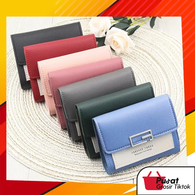 BISA COD D5044 Dompet Kecil Wanita / Dompet Lipat Wanita Korea / Dompet Gaya Wanita Kartu 0