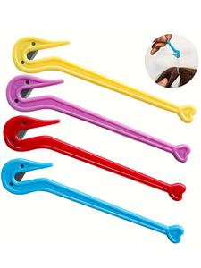 Set de 4 piezas Removedor de ligas elásticas para el cabello desechables, Removedor de ligas elásticas para el cabello portátil y duradero, Accesorios para el cabello para mujeres y niñas
