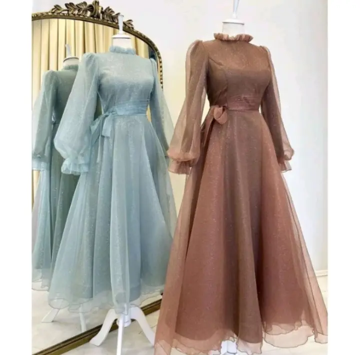 Ivania gaun pesta cantik bahan organsa 3