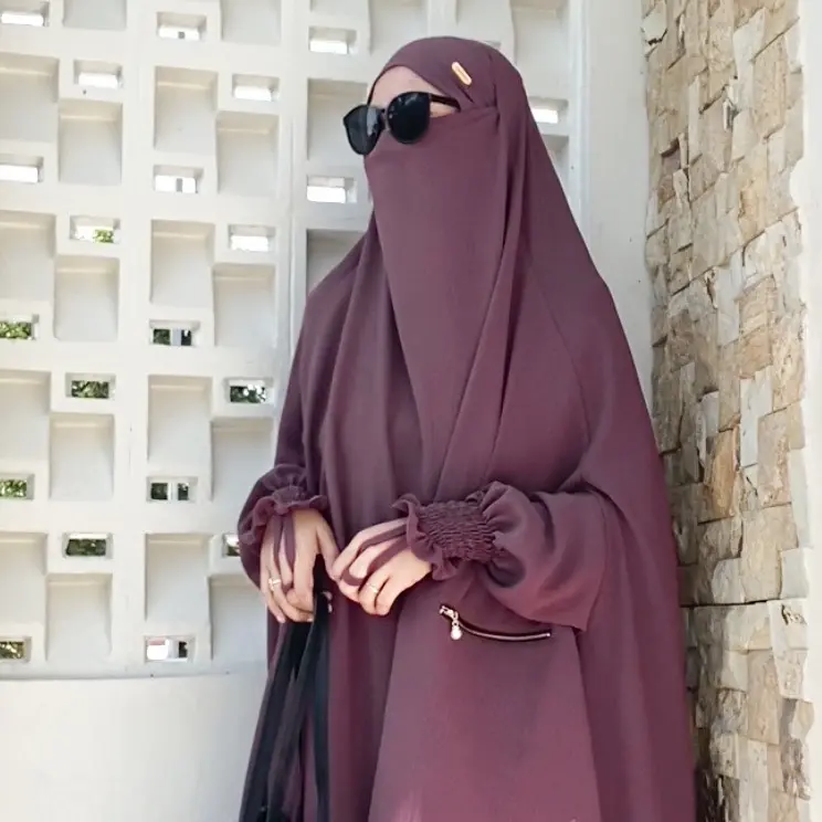 Tsurayya -(FK+Rok) Inara one set crinkle airflow syari set frenchkhimar dan rok 3