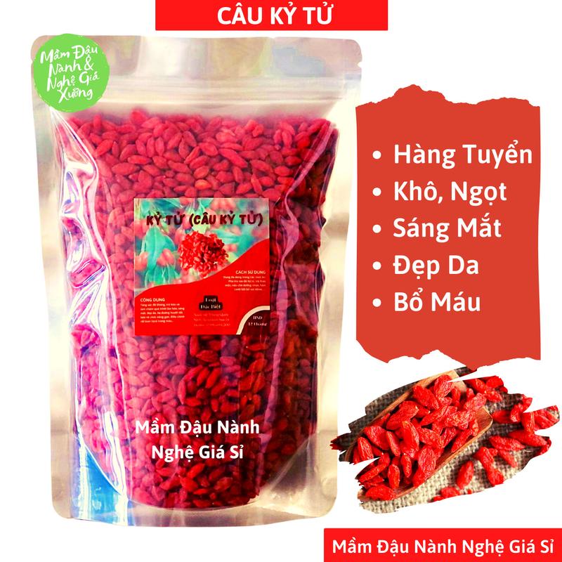 Size To Kỷ Tử Đỏ Ninh Hạ Câu Kỉ Tử Mộc 500g 200g 100g Khô Ngọt Dùng Làm Trà Táo Đỏ Kỷ Tử Nấu Chè Dưỡng Nhan Hầm Canh Food Cay